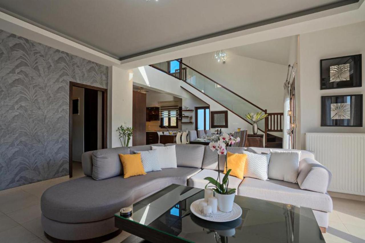 Villa Ellovos With Private Pool Rethymno Exterior foto