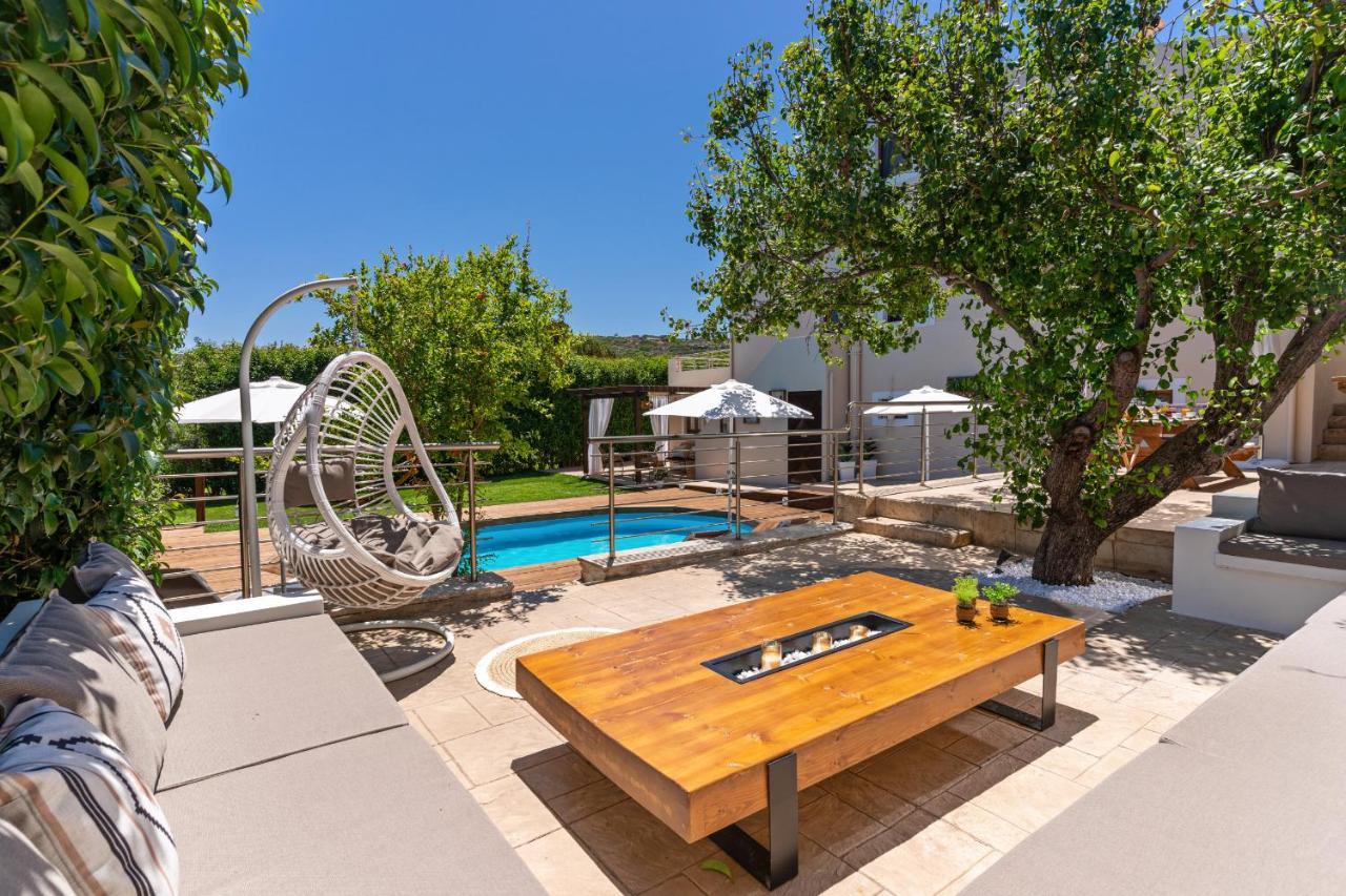 Villa Ellovos With Private Pool Rethymno Exterior foto
